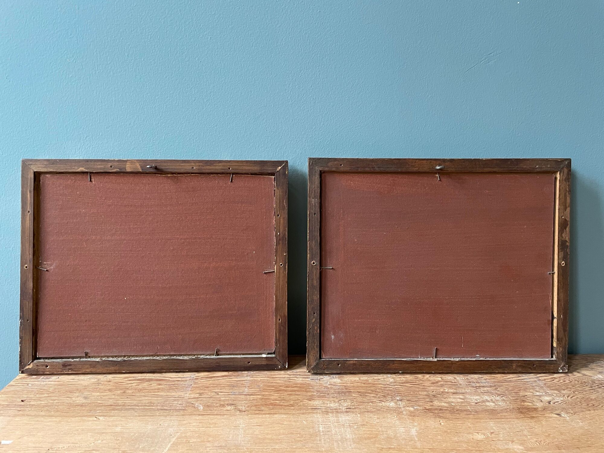 Set of 2 old paintings signed G. Cordier, early twentieth century