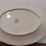 Old oval dish Manufacture Impériale et royale Belgium model Nimy