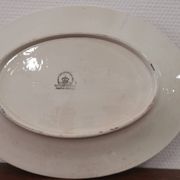 Ancien plat ovale Manufacture Impériale et royale Belgium modèle Nimy