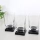 Set de 3 verres à pied, vintage, 1960, mid century