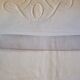 Antique monogrammed fabric