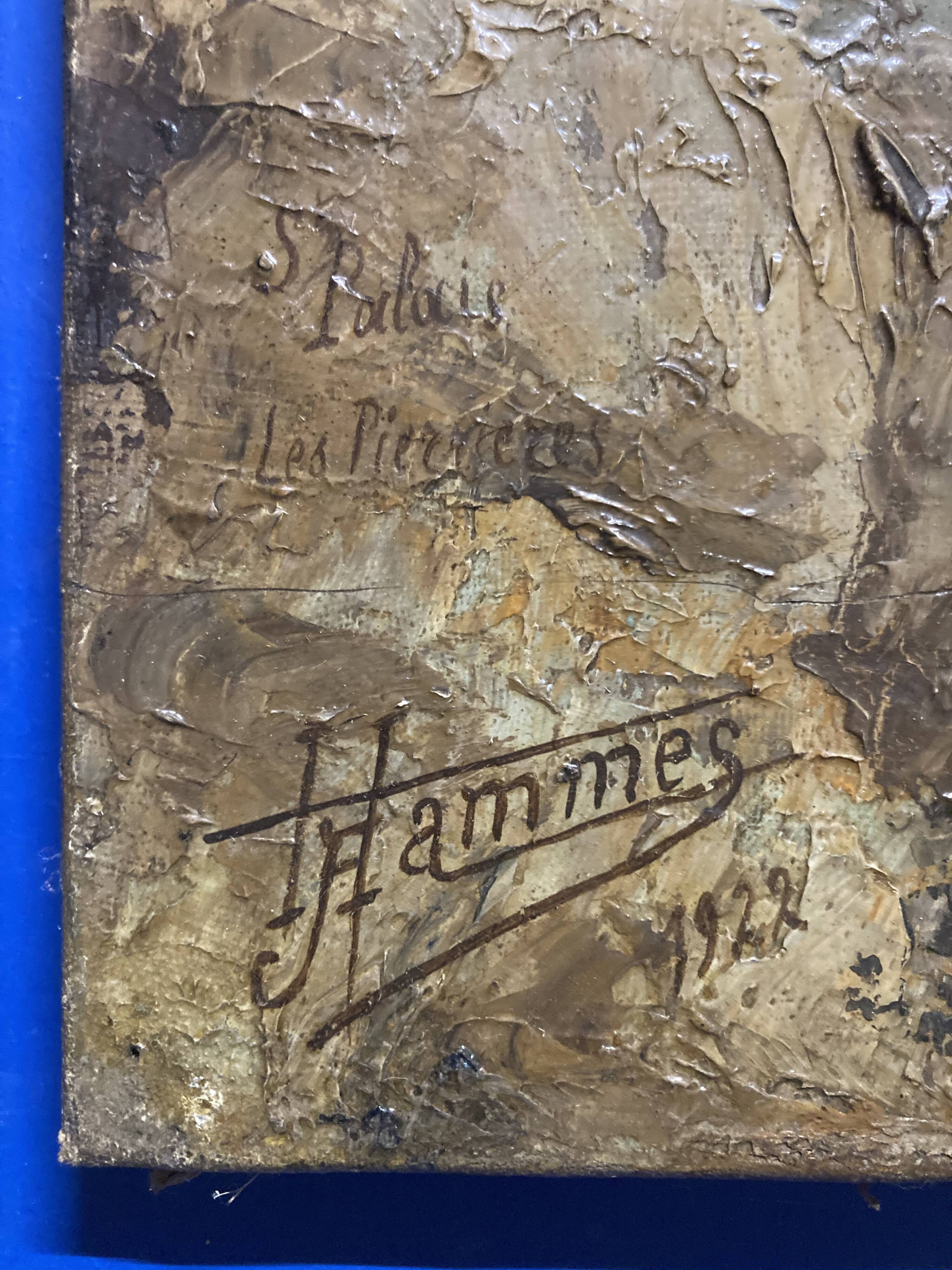 Johan Adolf HAMMES (1905-1994), The Bad Weather at Pierrières, oil painting