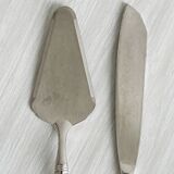 Antique patinated metal serving cutlery