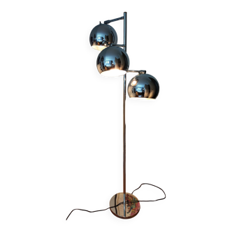 Floor lamp of the 70s chrome