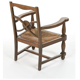 Solid oak structure chair and mulched-trimmed seat circa 1940