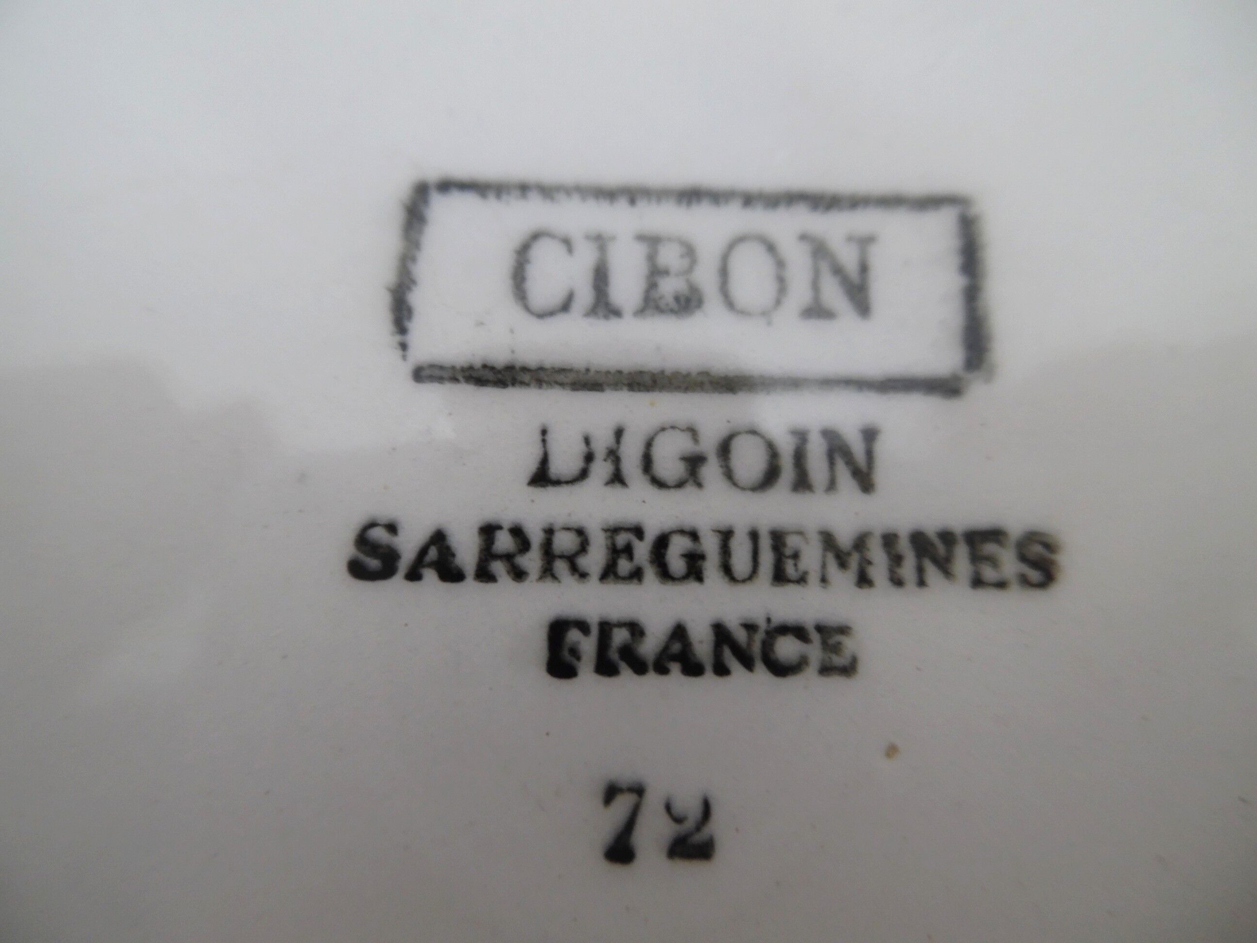 hollow dish digoin sarreguemine