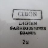 hollow dish digoin sarreguemine