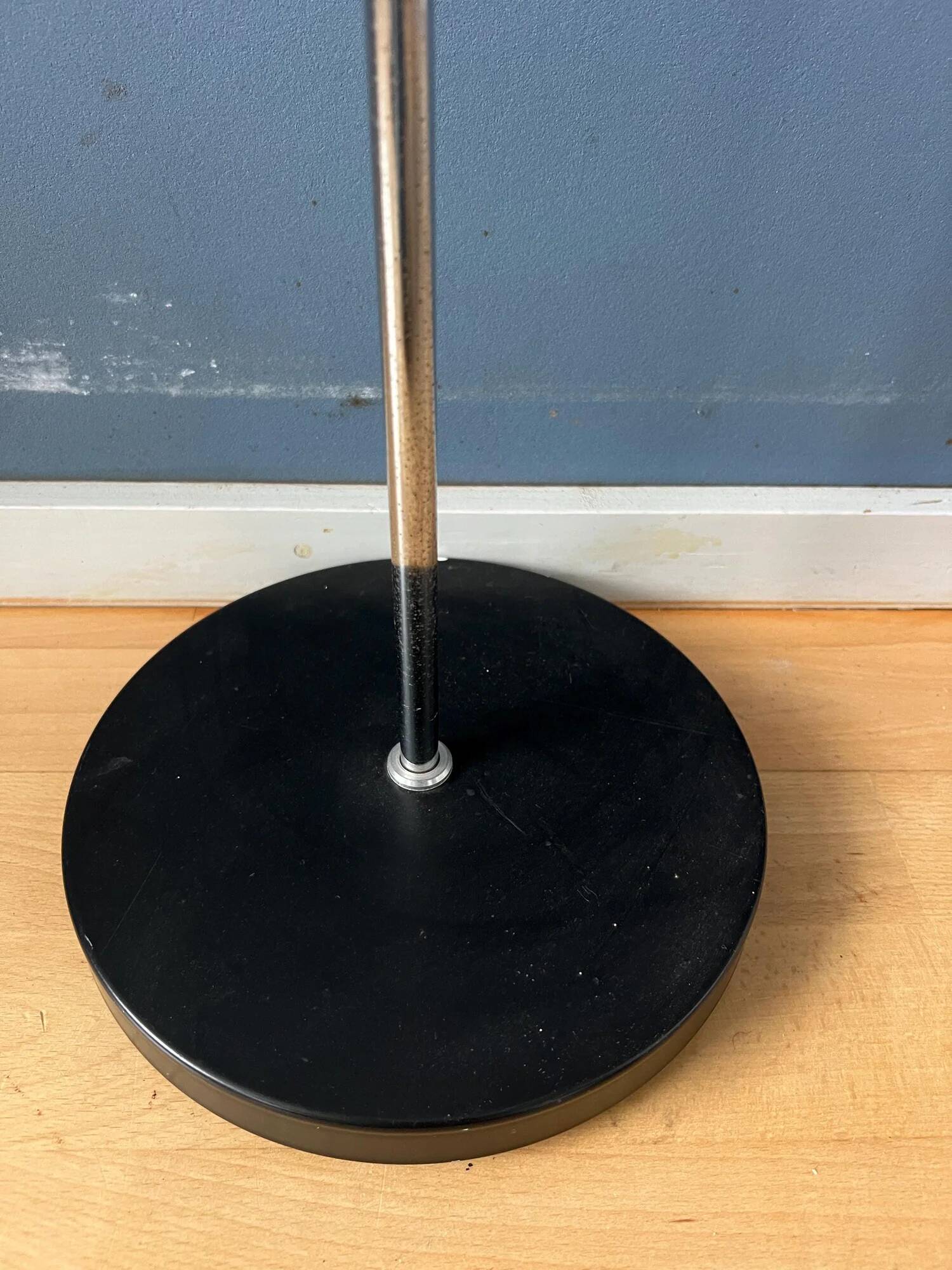 Vintage adjustable black floor lamp in style of Hoogervorst