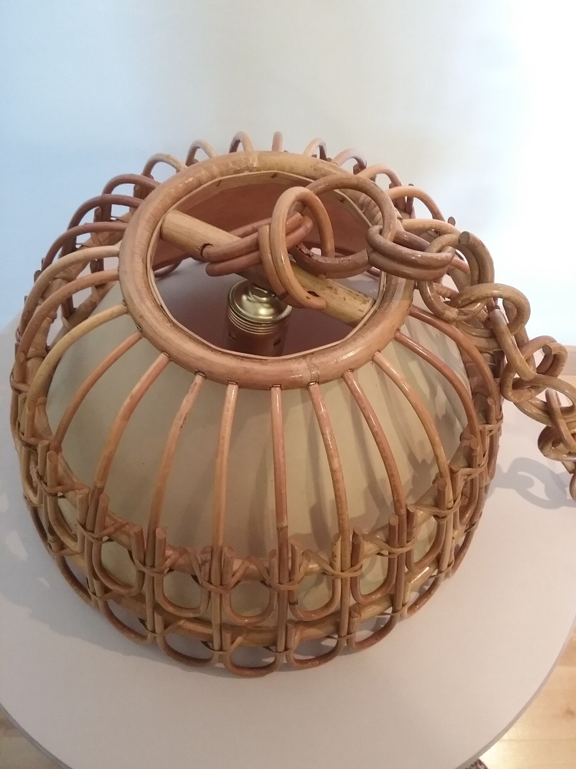 Vintage rattan hanging