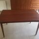 Table  scandinave en teck massif 1960 avec 2 rallonges coulissantes