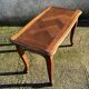 Small coffee or side table, oak, marquetry, Louis XV style, vintage