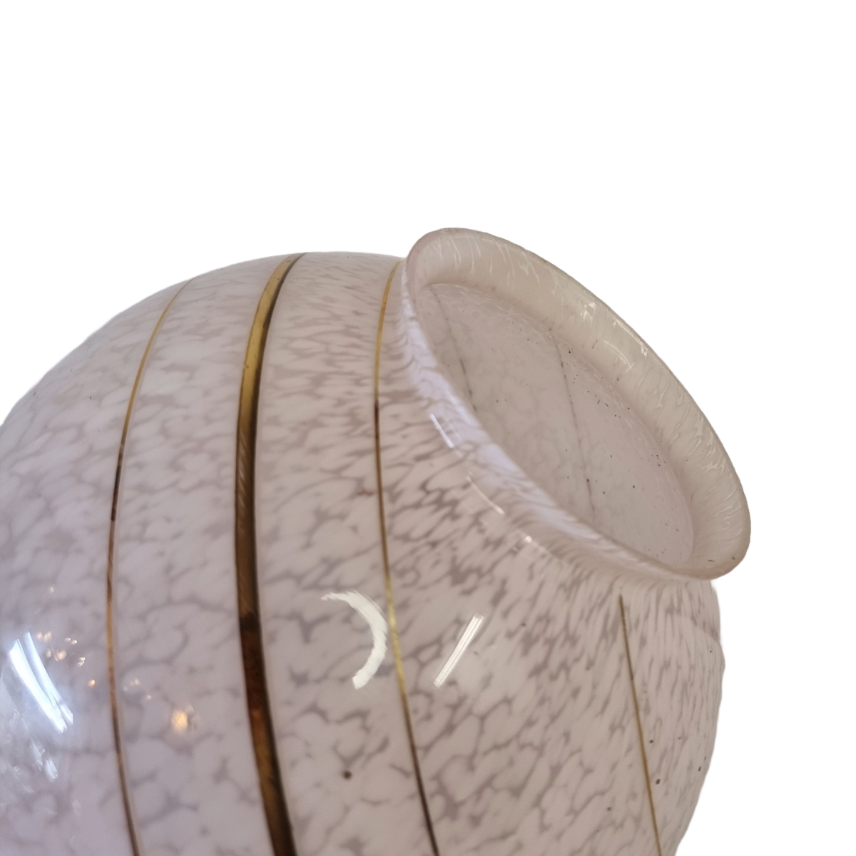 Grand abat-jour vintage nuage rose