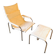 White leather armchair set "Strässle" by Hans Eichenberger, Switzerland 1970.