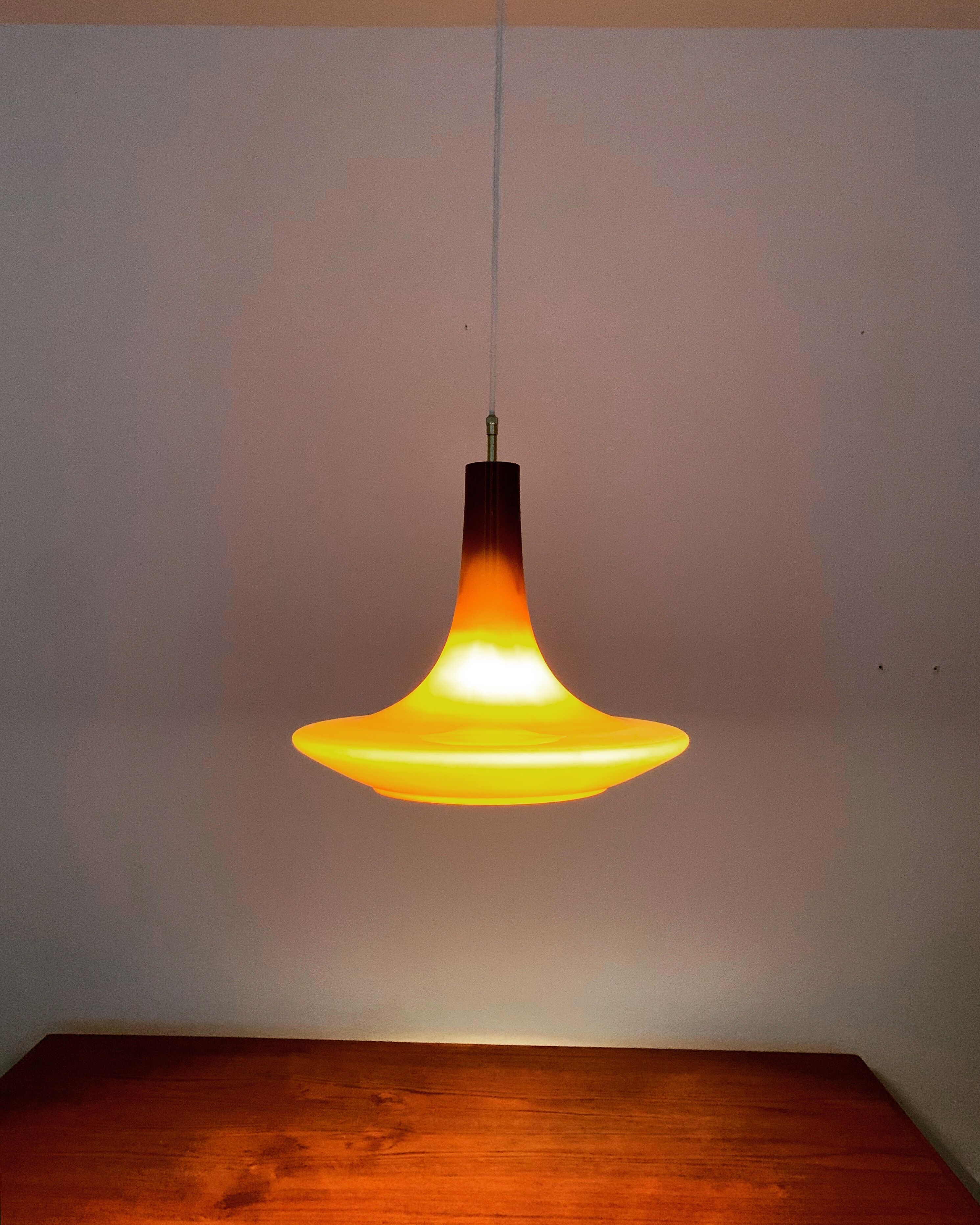 Glass pendant lamp by Peill and Putzler