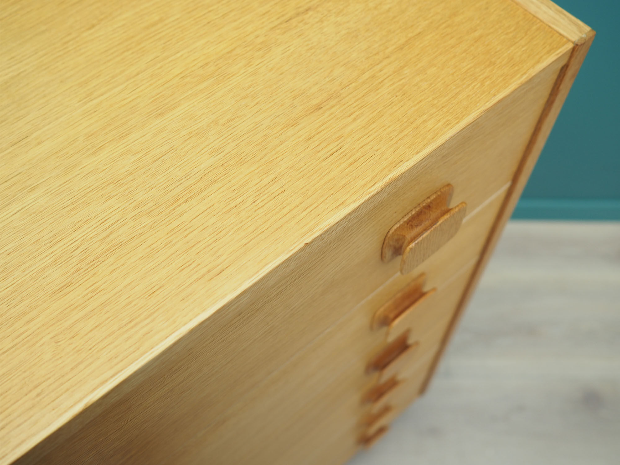 Commode en frêne, design danois, années 70, fabriqué au Danemark