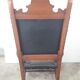 Spain truncated chair solid wood scuplté and leather