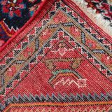 Handmade vintage Persian Hamadan rug 74cm x 129cm, 1960s