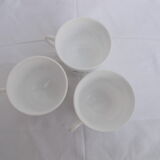 3 large Arcopal cups