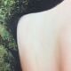 Painting of a woman from behind, oil on canvas, nude