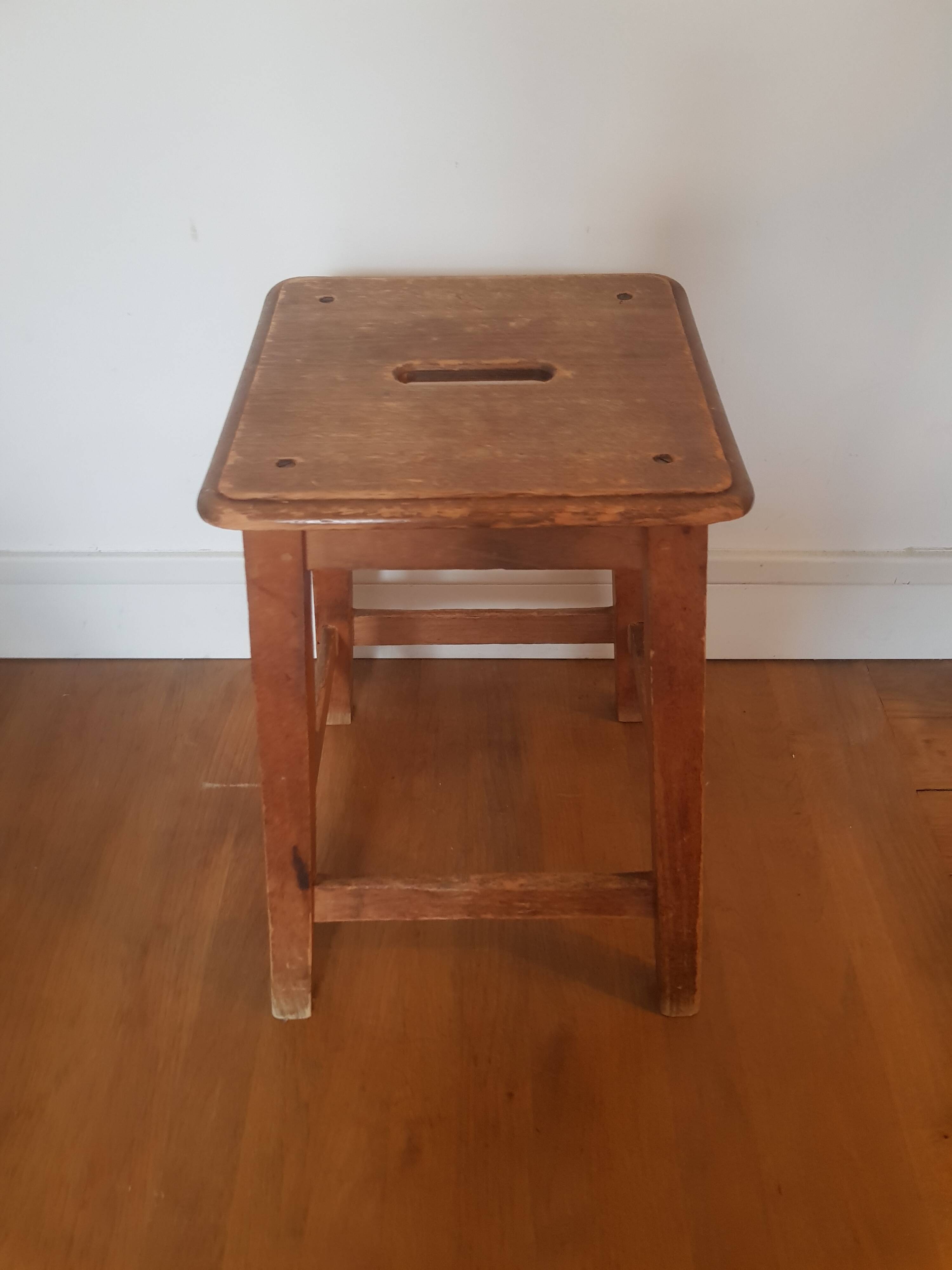 Vintage wooden stool