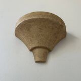 Vintage wall lamp in grainy beige plaster, France 1960