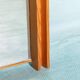 Miroir suédois minimaliste en bois de pin Japandi des années 70