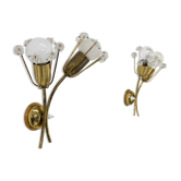 Set of two wall lamps by Emil Stejnar for Rupert Nikol, 1950s