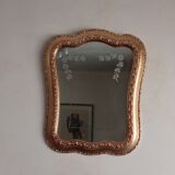 Old gilded wooden mirror