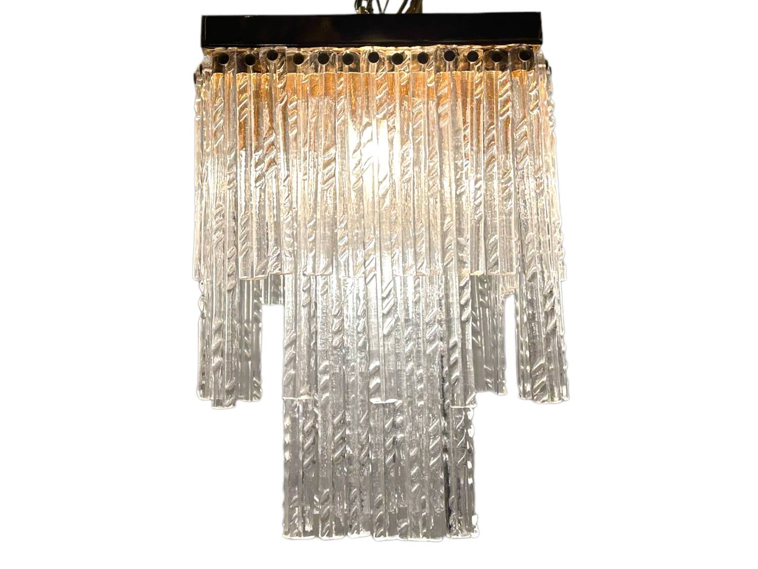 Murano Glass Rod Ceiling Light Flushmount