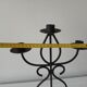 Raw wrought iron chandelier