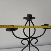 Raw wrought iron chandelier