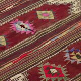 Authentic Vintage Turkish Kilims & Handwoven Rugs – Unique Home Decor Pieces 216x 145 cm