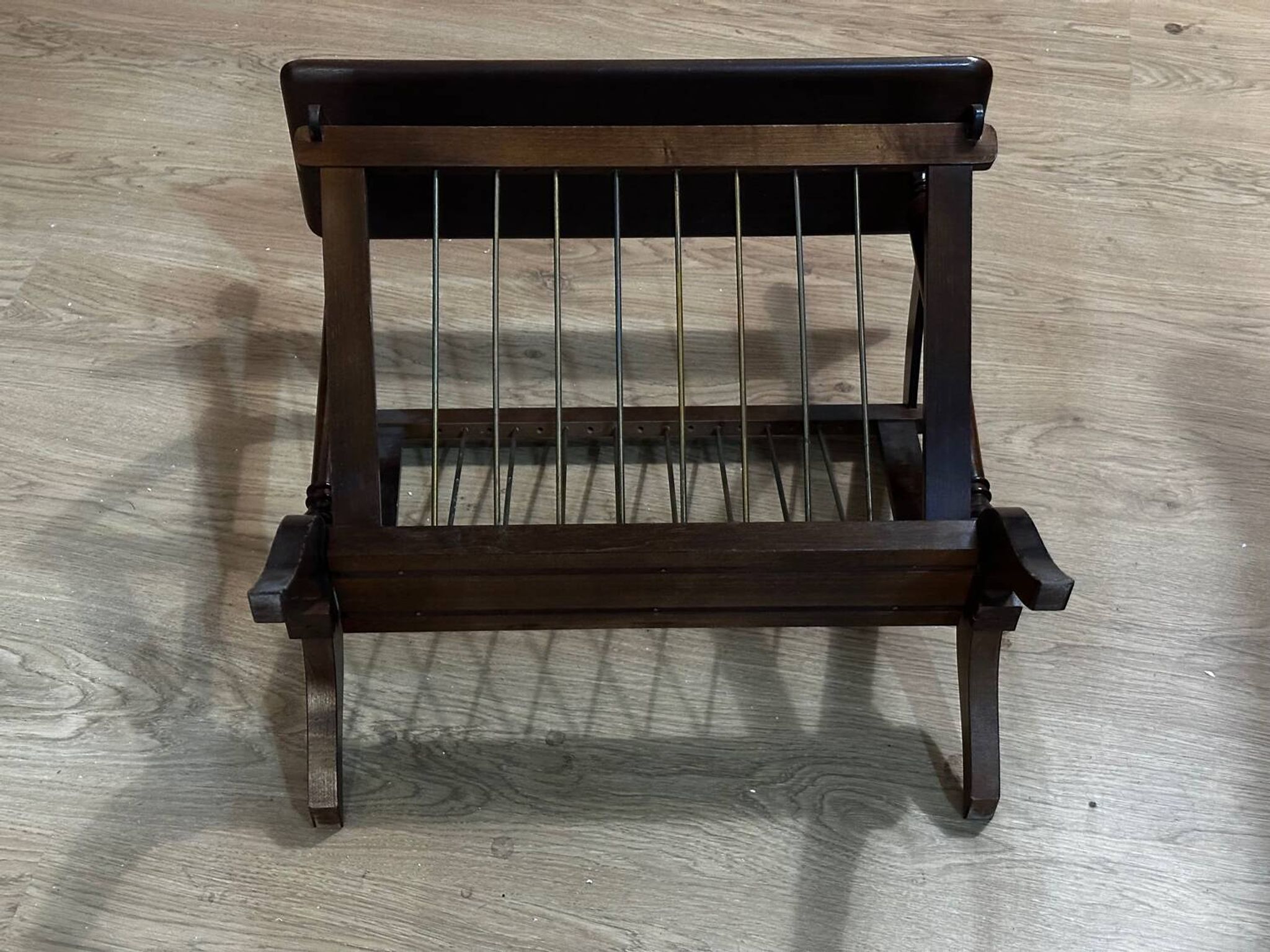 Porte revues vintage en bois - années 50-60