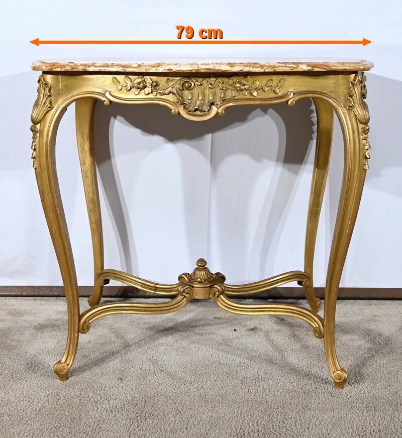 Small Middle Table in Golden Wood, Louis XV style – Late 19th century