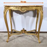 Table de milieu en bois doré, style Louis XV – fin XIXème