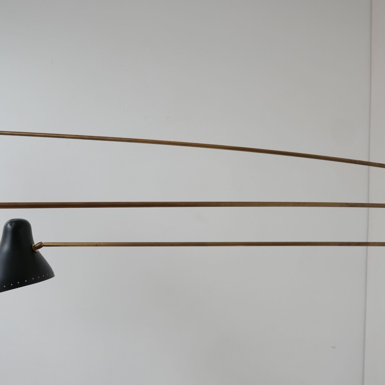Swing arm mid-century wall lamp