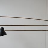 Swing arm mid-century wall lamp