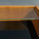 lowboard  with black glass top 1960s