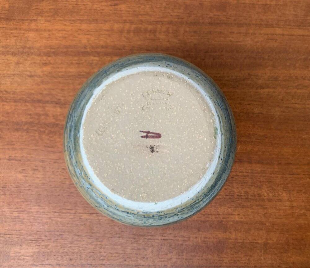 Danish vase from the mid-century pottery studio of Søholm, 1960s.