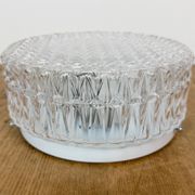 Vintage Glass Wall or Ceiling Light, 1970s
