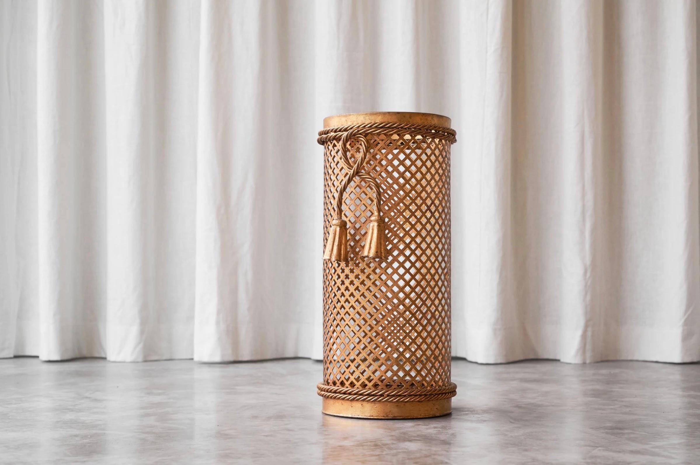 Li Puma Florence Umbrella Stand Trompe-l'œil Mid-Century 1960