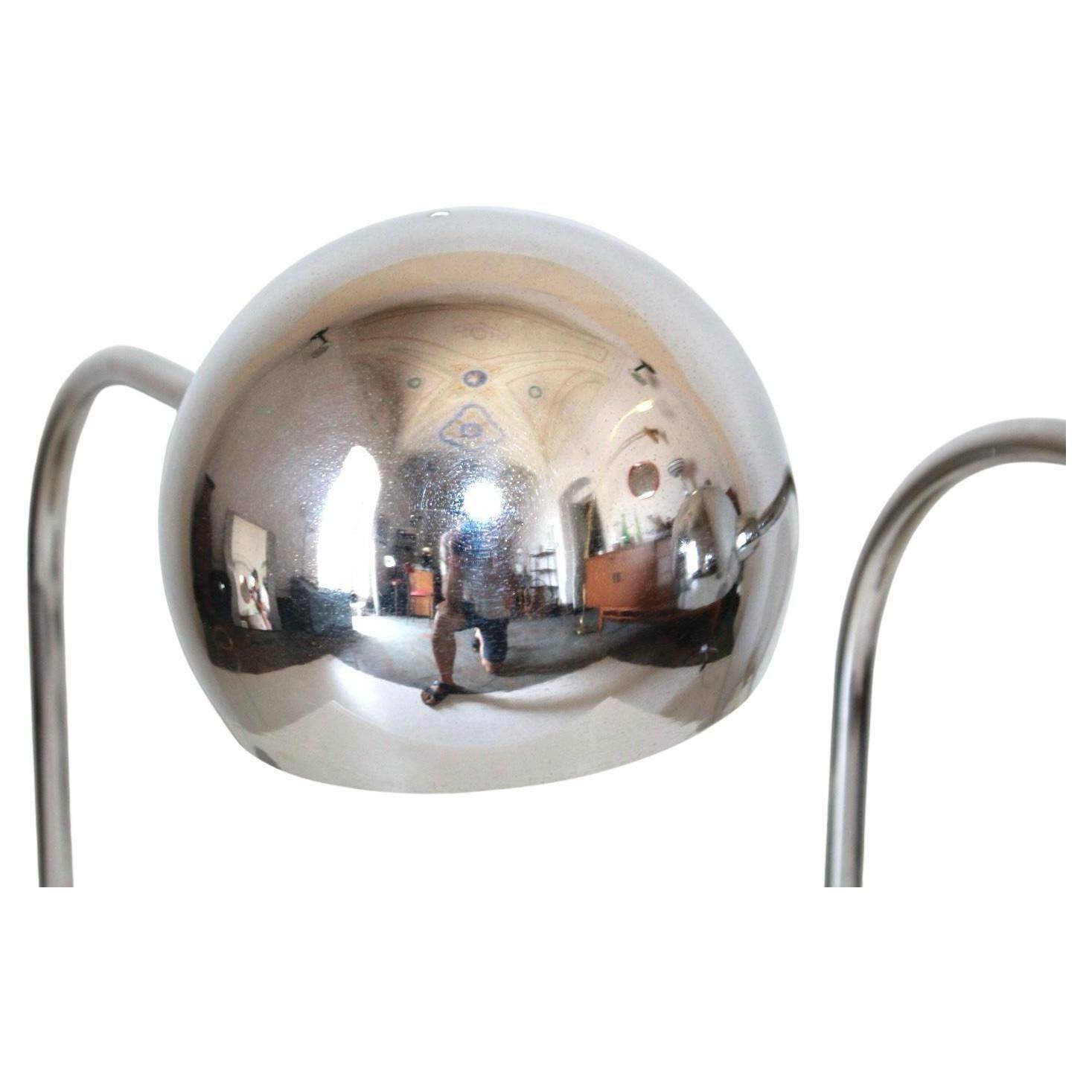 Industrial flexible steel table lamp,  Sergio Asti for Candle, Italy 1960 's