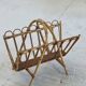 Rattan magazine rack