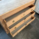Old sanded oak chest of drawers