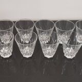 6 verres à porto en cristal ciselé vintage