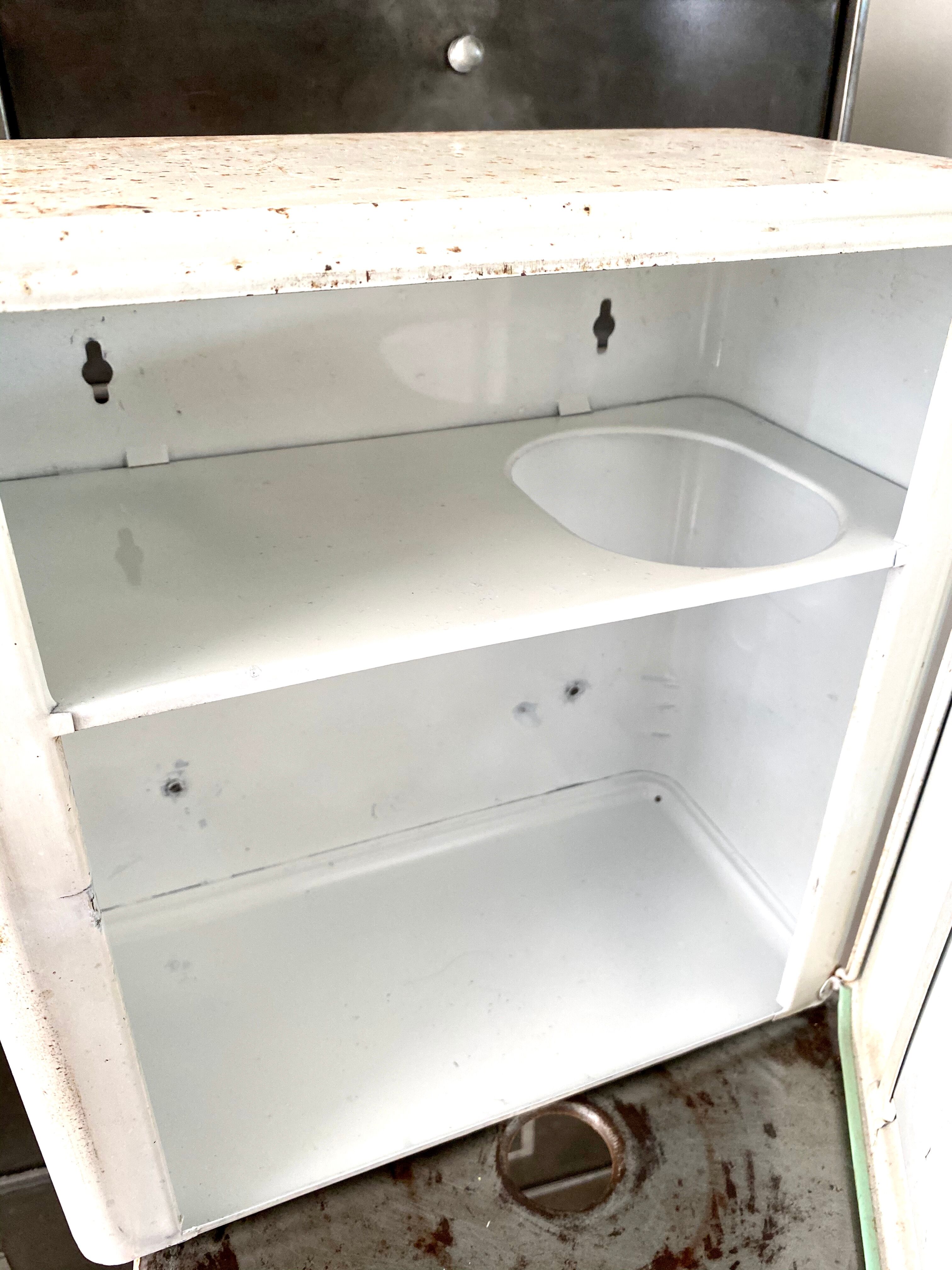 Vintage metal medicine cabinet
