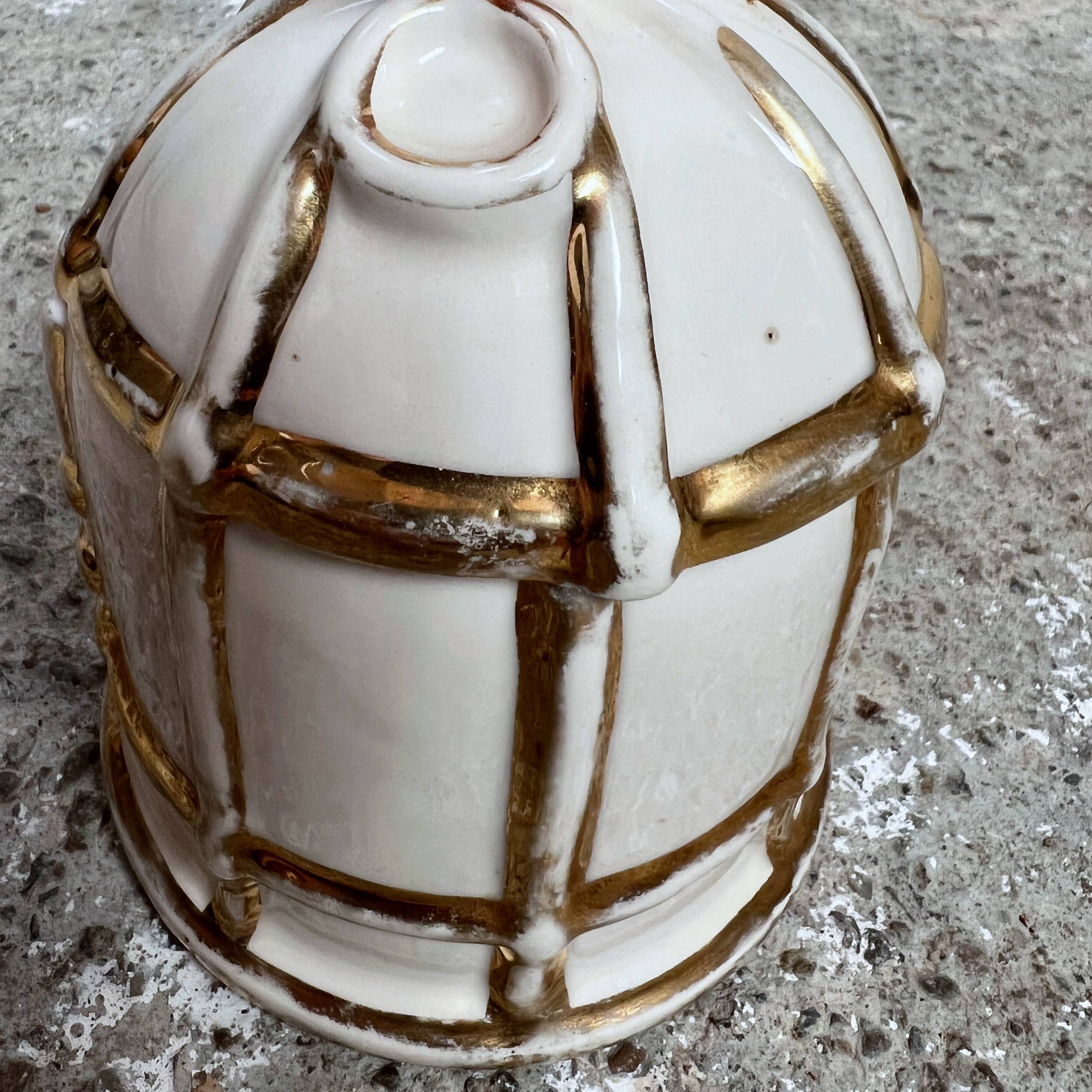 Candy cage ceramic bird