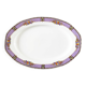 Czech-Slovakian porcelain dish with fruit decoration