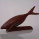 Danish Teak Shark with Stand, 1960s