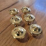 Boutons de meuble en laiton poli